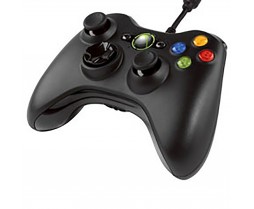 Controller - Xbox 360 - Wired - Refurbished - Black (Microsoft)