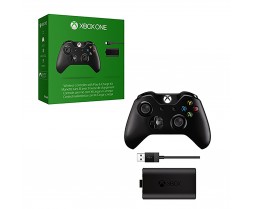 Controller - Xbox One - Wireless - Controller with Play and Charge Kit - With 3.5mm Jack (Microsoft)