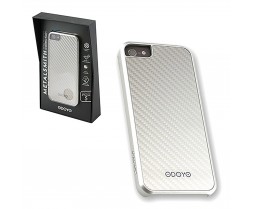 Case - iPhone 5 - Metalsmith Carbon Fiber - Liminous Silver (Odoyo)