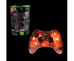Controller - Xbox 360 - Wired - Microsoft Afterglow - Red (PDP)