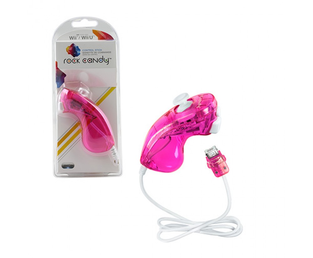 Controller - Wii - Rock Candy - Nunchuk - Pink (PDP)