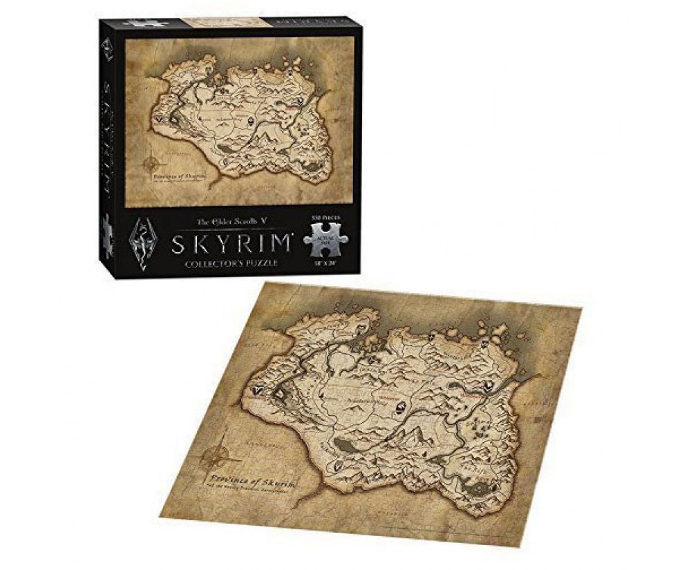 Puzzle - Toy - The Elder Scrolls V - Skyrim Map