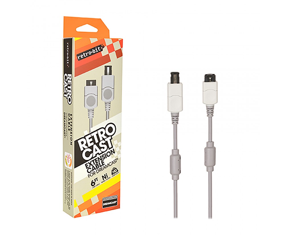 Cable - Dreamcast - Extension Cable - 6Ft (Retro-Bit) Cable - Dreamcast - Extension Cable - 6Ft (Retro-Bit)
