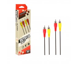 Cable - NES - AV Cable - 2 Prong - Red-Yellow (Retro-Bit)