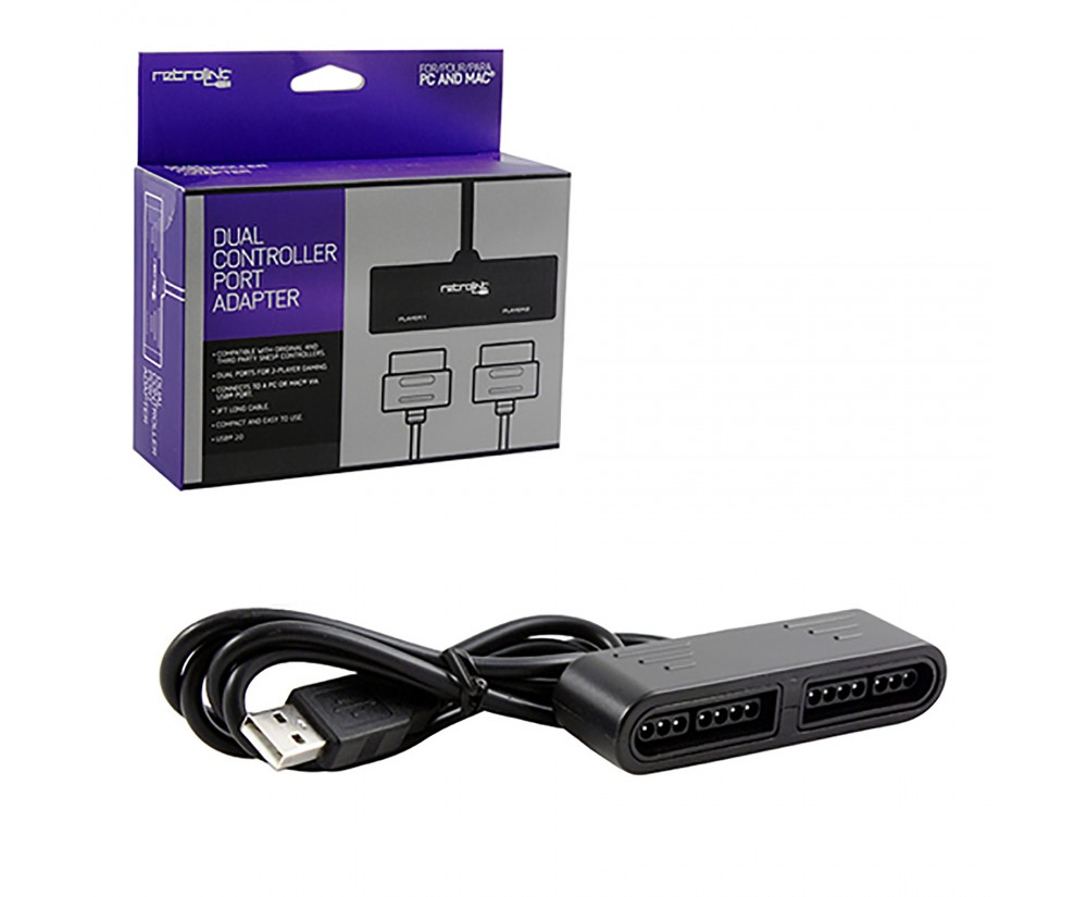 Dual Port (Retrolink) - PC/MAC-Adapter- SNES -Controller to PC/MAC USB Adapter