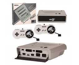 3in1 Original Nintendo/Super Nintendo/Genesis - Super Retro Trio System - Silver & Black