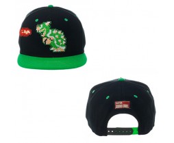 Hats - Novelty - Nintendo - Bowser Black Snapback