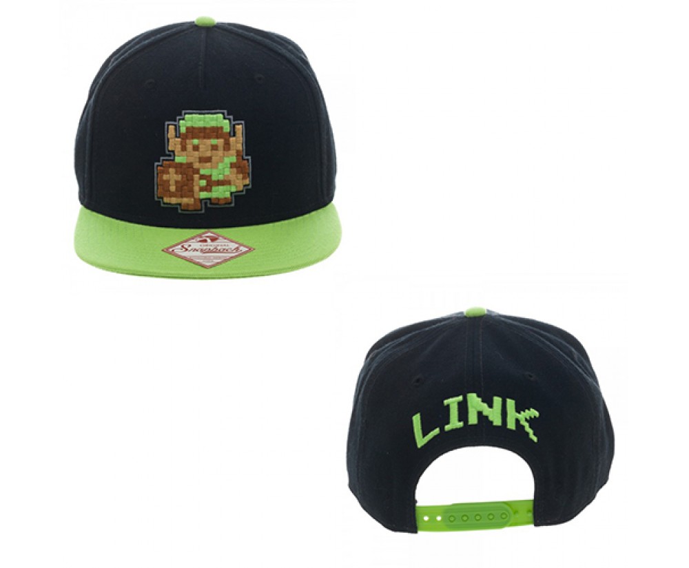 Hats - Novelty - Nintendo - Zelda Link Black Snapback