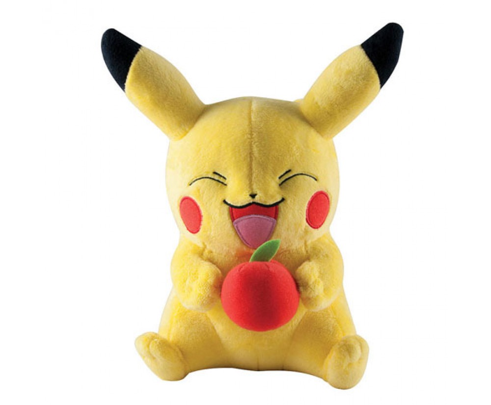 Plush - Toy - Pokemon - 11" Pikachu Apple