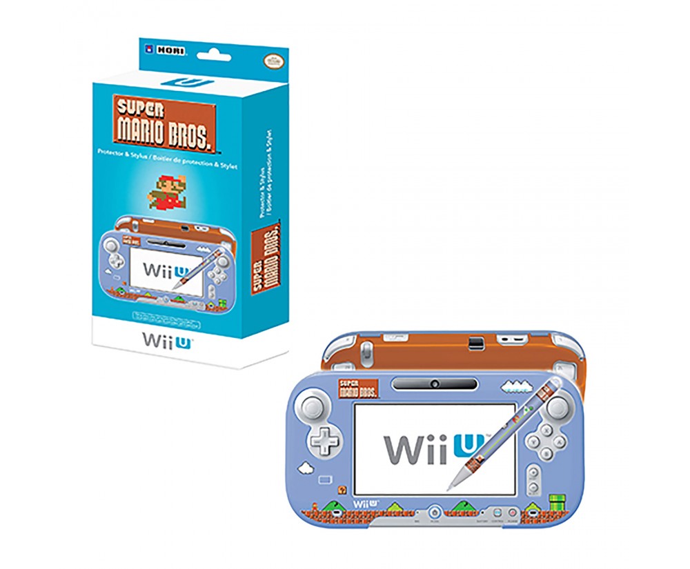 Case - Wii U - Retro Mario GamePad Protector and Stylus Set (Hori) Case - Wii U - Retro Mario GamePad Protector and Stylus Set (Hori)