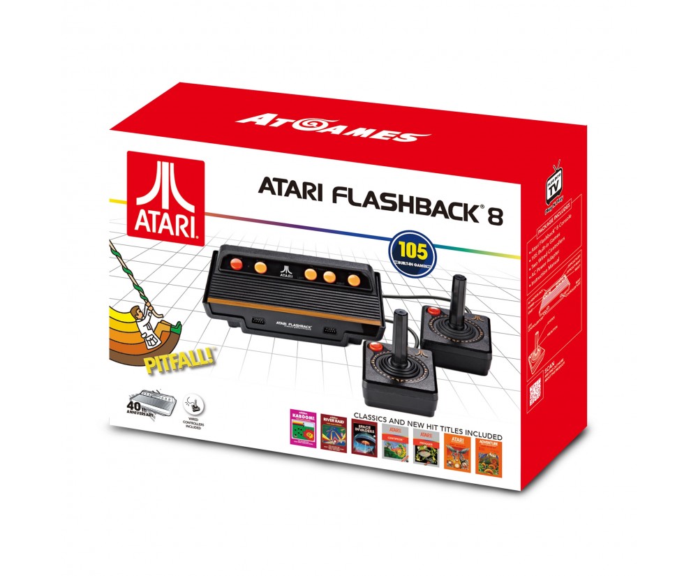 Console - Atari - Flashback 8 - Classic Console with 2 Controllers