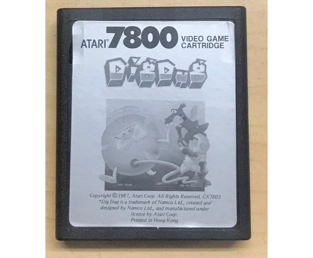 ATARI - Atari 7800 Dig Dug (Cartridge Only) ATARI - Atari 7800 Dig Dug (Cartridge Only)