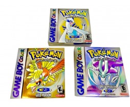 Pokemon Gold Silver & Crystal* - Gameboy Color Pokemon Games Boxed