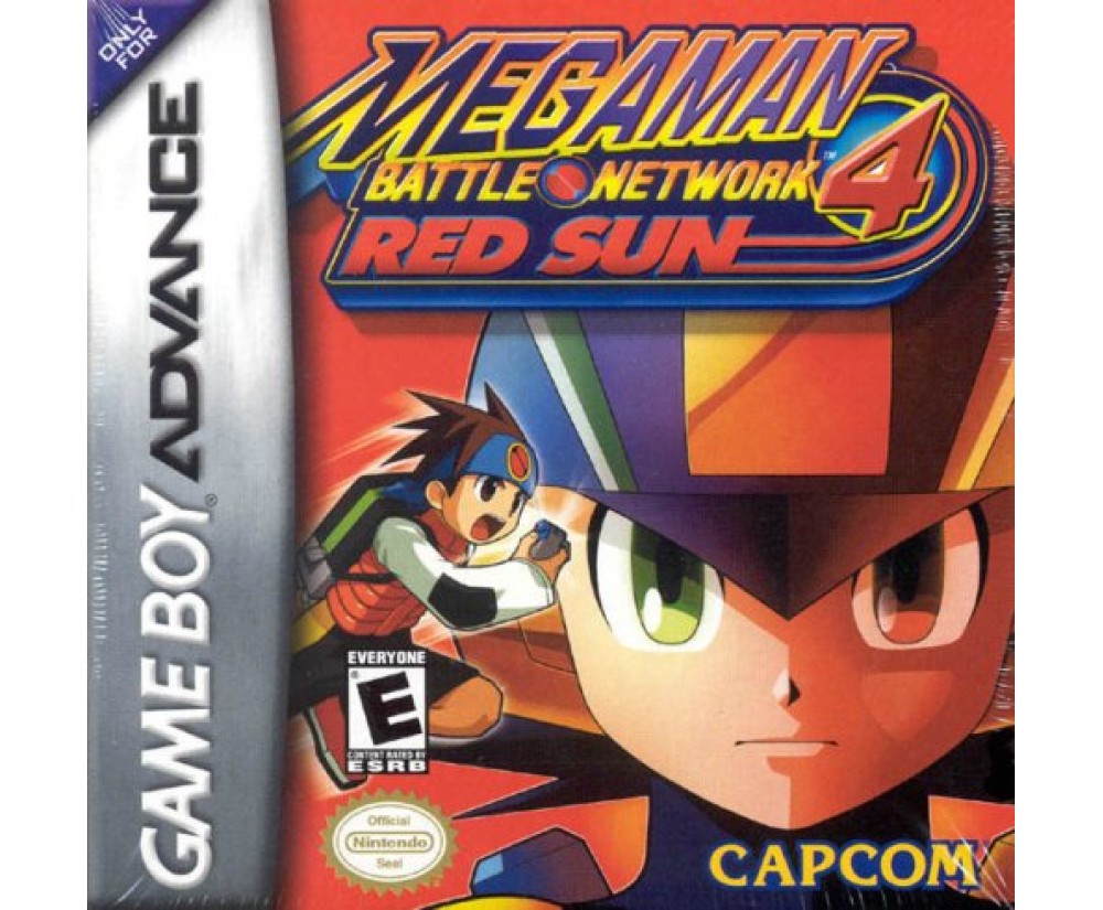 Gameboy Advance MegaMan Battle Network 4: Red Sun Game Only* - Gameboy Advance MegaMan Battle Network 4: Red Sun - Game Only* for Retro Game Boy Advance Console
