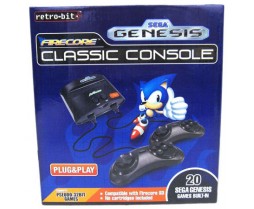 20 Built-in Games - Sega Genesis Firecore Classic Console - Open Box