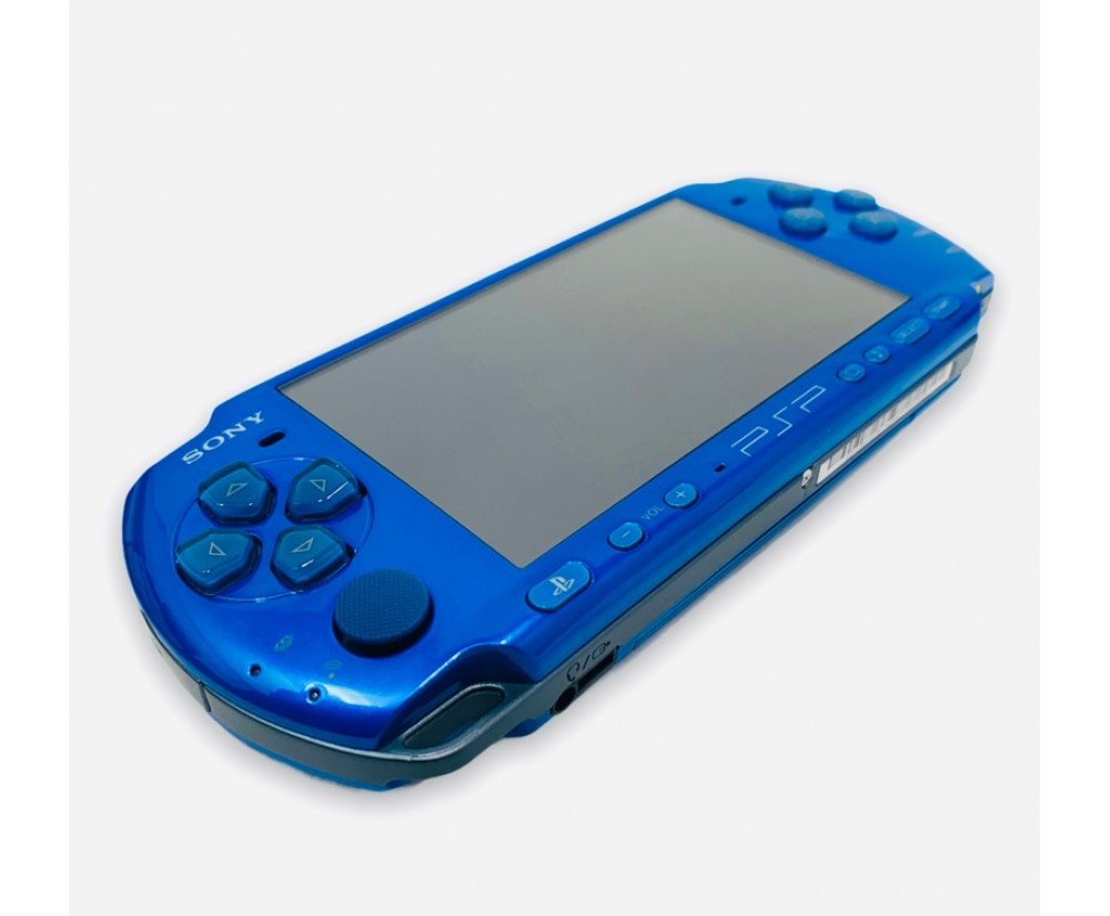 Vibrant Blue PSP 3000 - Blue PSP 3000 - Complete
