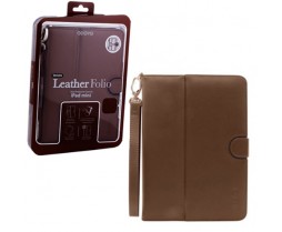 Ipad Mini Case Genuine Leather Folio Brown (odoyo)