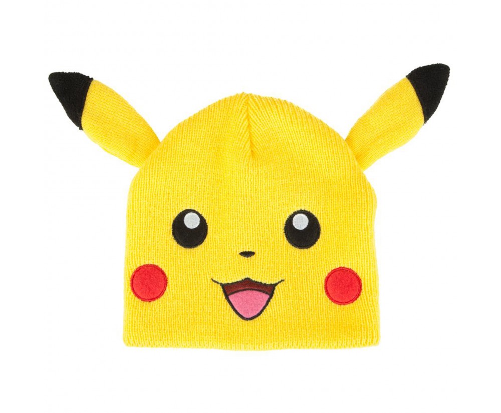 Hats - Novelty - Pokemon - Pikachu Beanie With Ears
