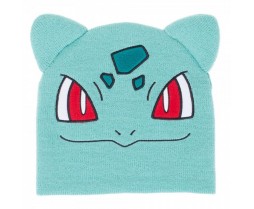 Hats - Novelty - Pokemon - Bulbasaur Big Face Knit Beanie