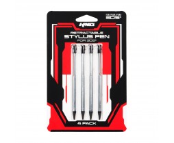 3DS Retractable Stylus 4 Pack Pen Set