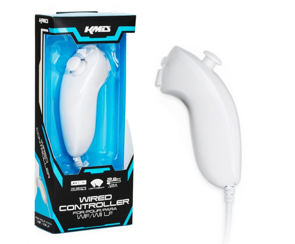 Wii&Wii U Wired Nunchuk in White (KMD)