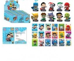 Little Mates DC Universe Figurines & Puff Sticker Set Assorted 18 Pieces