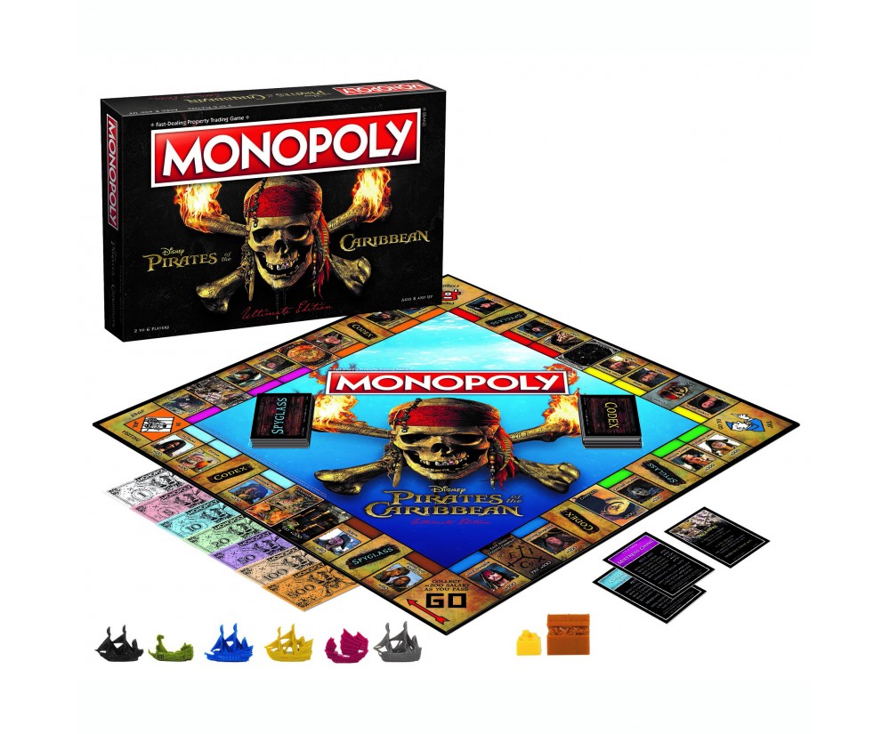 Board Game - Toy - Pirates of the Caribbean 2017 - Monopoly