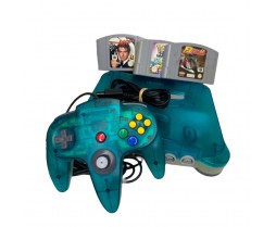 Ice Blue N64 Console Complete Create a Bundle* - Retro Nintendo 64 - Ice Blue N64 Console Complete Create a Bundle*