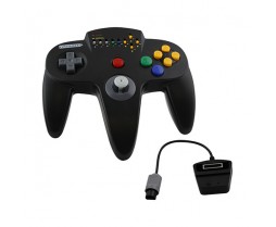 N64 Retro Controller Wireless Turbo Black (retro-bit)