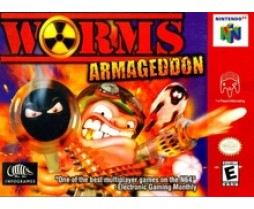 N64 Worms Armageddon Nintendo 64 Worms Armageddon Game Only - N64 Worms Armageddon Nintendo 64 Worms Armageddon - Game Only