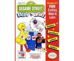 NES - Original Nintendo Sesame Street ABC and 123 Pre-Played