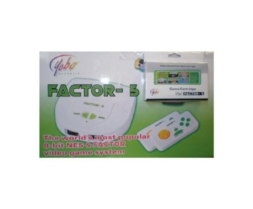 New Yobo Factor-5 Video Game System with 5 Games! - Yobo Factor-5 Video Game System with 5 Games! New for Retro Nintendo