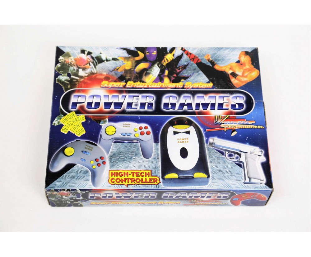 Power Games Penguin Super Entertainment System NES Game Player 2 Controllers and Light Gun New - NES Game Player - 2 Controllers and Light Gun - New Power Games Penguin Super Entertainment System for Retro Nintendo