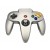 N64 Style Controller Metallic Silver Original Nintendo 64 Controller Silver - Retro Nintendo 64 - Original Nintendo 64 Controller Silver   $17.99 