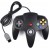 N64 Style Controller Pad Black Nintendo 64 Controller in Black - Retro Nintendo 64 - Nintendo 64 Controller in Black   $12.99 