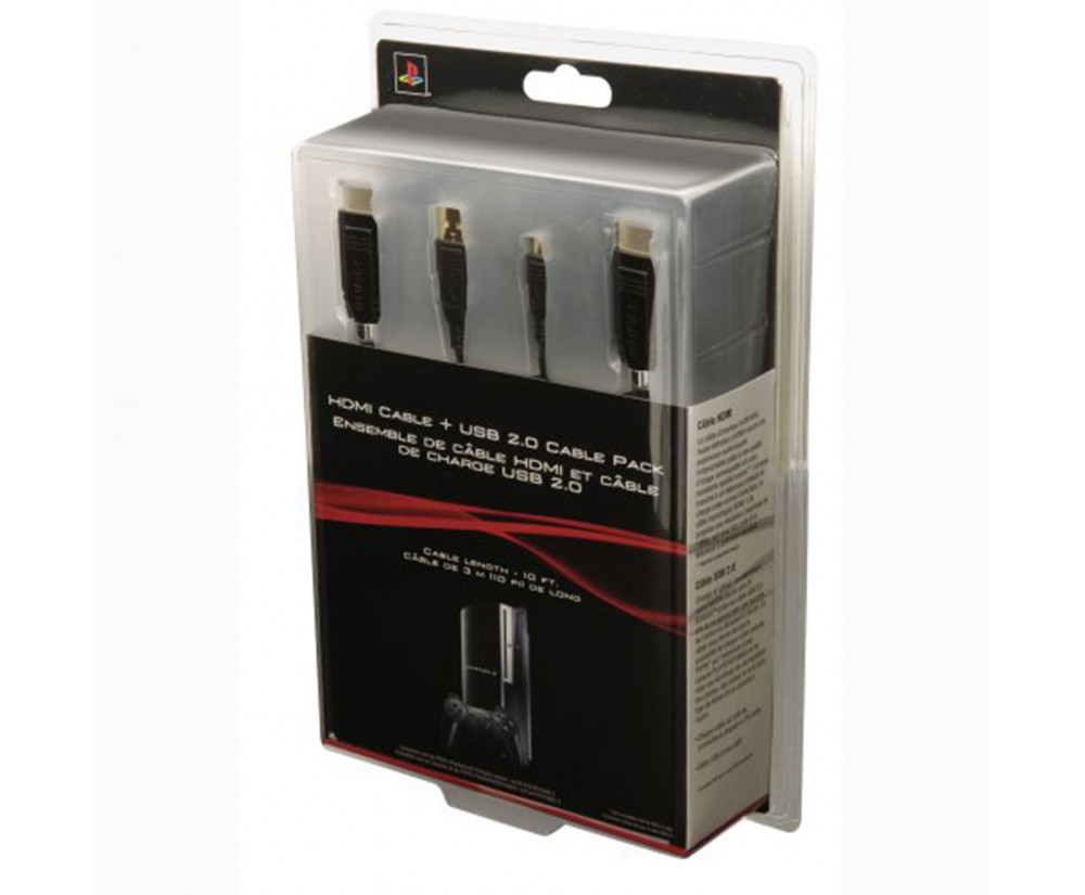 Cable - PS3 - HDMI Cable&USB 2.0 Cable Pack (Sony) Cable - PS3 - HDMI Cable&USB 2.0 Cable Pack (Sony)