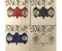 Fidget Spinner - Novelty - Plastic Bat Shape- Assorted (Red/Black/Blue/White)