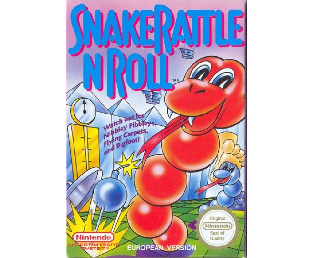 NES - Original Nintendo Snake Rattle N Roll Pre-Played