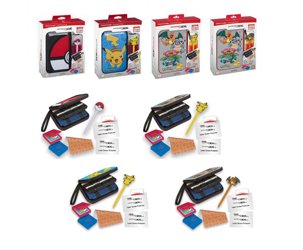 Bundle - 3DS - Pokemon - Game Traveler Essentials Pack - Compatible with Nintendo 3DS/3DS XL (Our Choice) Bundle - 3DS - Pokemon - Game Traveler Essentials Pack - Compatible with Nintendo 3DS/3DS XL (Our Choice)