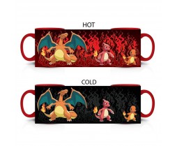 Mug - Novelty - Pokemon - Charmander Evolution Heat Change Mug
