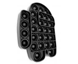 Fidget Popping Toy - Among Us Bobble Popping Toy Black Fidget Popping Toy - Among Us Bobble Popping Toy Black