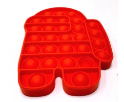 Red Spaceman Bubble Popper - Among Us Pop It Toy