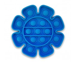 Blue Flower Popping Toy - Pop Fidget Toy Blue Sunflower