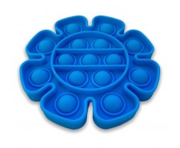 Blue Flower Popping Toy - Pop Fidget Toy Blue Sunflower