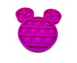 Purple Pop It Toy - Popping Toy Mickey Mouse Style Head