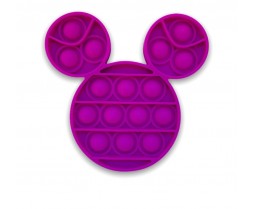 Purple Mouse Head Popping Toy - Mickey Mouse Pop It Fidget Toy