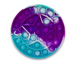 Tye Dye Popping Toy - Tie Dye Pop It Fidget Toy Circle w/Star