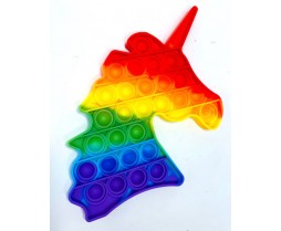 Unicorn Popping Toy - Rainbow Unicorn Pop It Fidget Toy