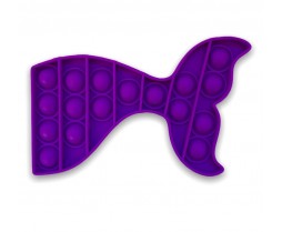 Pop It Purple Whale Tail - Bubble Pop Toy Whale Tail