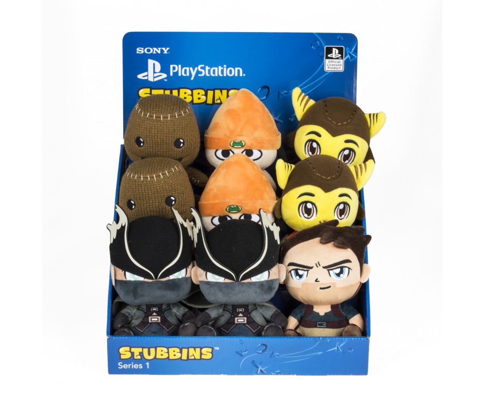 Stubbins - Toy - Plush - 6" - PDQ (2 pcs Ratchet, 2 pcs Sack Boy, 2 pcs Parappa, 2 pcs The Hunter, 1 pc Drake) (Sony) Stubbins - Toy - Plush - 6" - PDQ (2 pcs Ratchet, 2 pcs Sack Boy, 2 pcs Parappa, 2 pcs The Hunter, 1 pc Drake) (Sony)